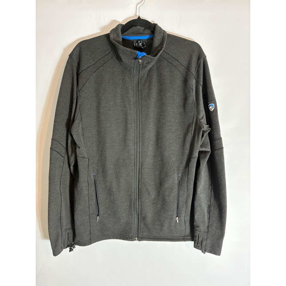 Kuhl Interceptr Fleece Jacket Mens Large Gray Full Zip Gorpcore Outdoor Hiking